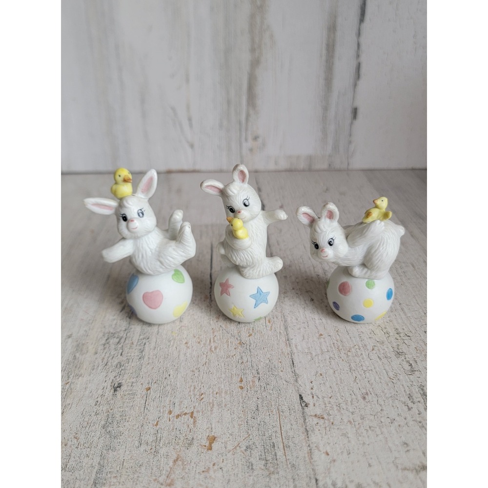 Easter mini ball bunny balance chick set home spring rabbit circus